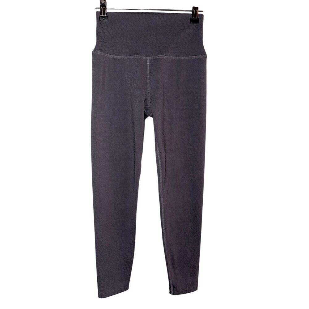 Beyond Yoga High-Waist Textured Leggings in Charcoal